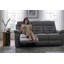 Bittany 2 Seater Faux Leather Electric Reclining Sofa-125973286