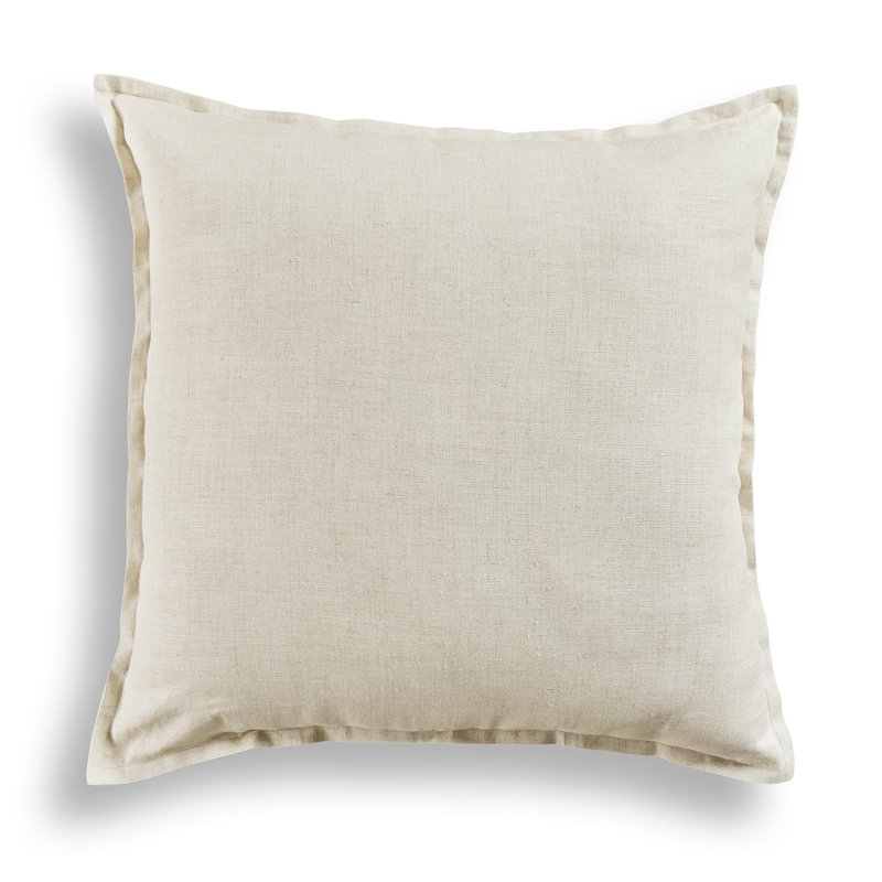 Santa Barbara - 100% Pure Linen Pillow Cover, Light Natural