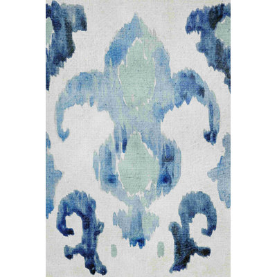 " Sapphire Ikat II " by Chariklia Zarris