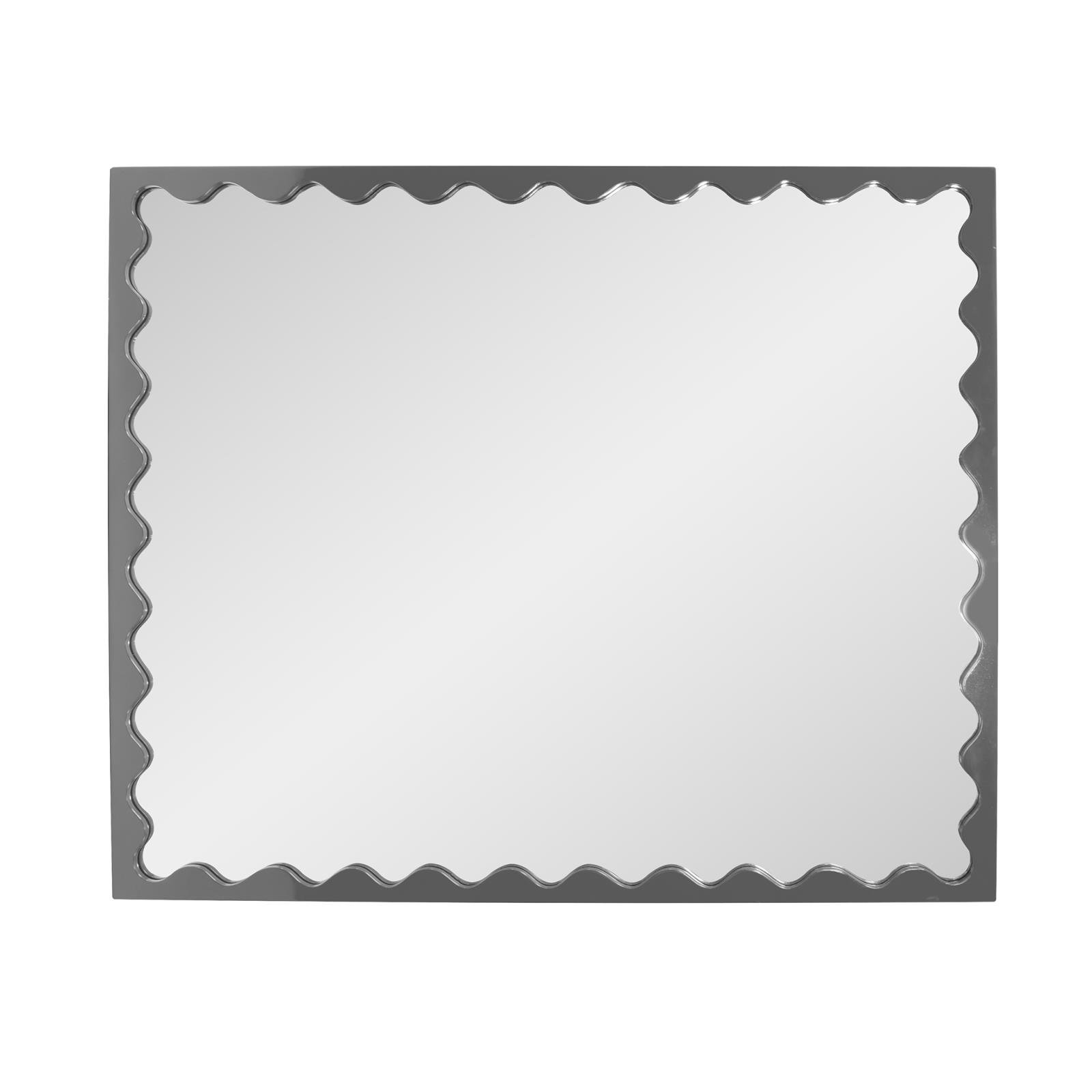 Ailee Rectangle Mirror, Charcoal Gray