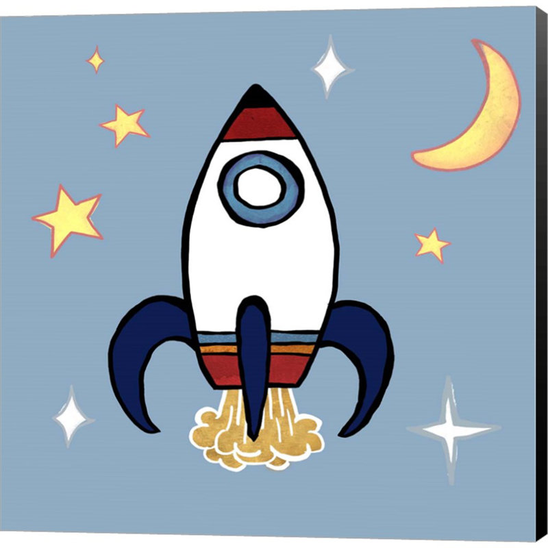 «Rocket Ship» par Elizabeth Medley, art mural sur toile
