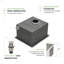 Évier de cuisine encastré 15 po - Évier de cuisine encastré en acier inoxydable 15 po x 17 po x 10 po à cuve simple de calibre 16 / Évier de cuisine à cuve profonde 10 po