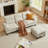 86.22" Chenille Sectional Sofa With Ottoman-30534548