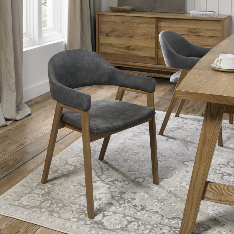 Anayalee 49cm H Upholstered Upholstered Back Armchair, Grey