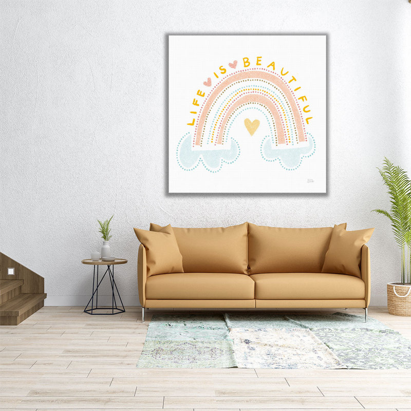 «Life is Beautiful», reproduction d'art sur toile, H 24 po x l 24 po