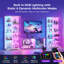 10-Tier Glass Display Cabinet with RGB Lights, Motion Sensor & Lock-1922334529