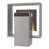 Acier bruni côtier, ardoise, verre transparent n'est pas disponible