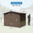Outdoor Storage Shed,Metal Outside Sheds&Outdoor Storage Galvanized Steel,Tool Shed With Lockable Double Door For Patio,Backyard,Garden,Lawn-113816245-113816240