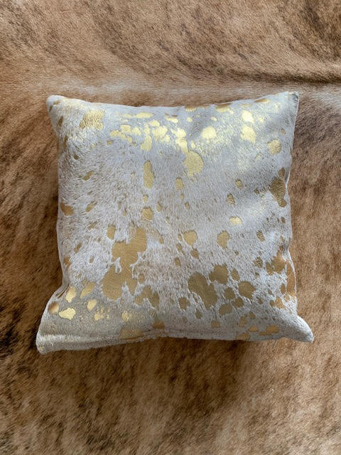 Microsuede Cowhide, 16"H x 16"W