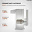 Robinet de salle de bain monotrou Waterfall, robinet d'évier à poignée simple avec bonde-117195948