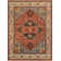 Serapi Hand-Knotted Wool Oriental Area Rug in Rust/Ivory/Cream
