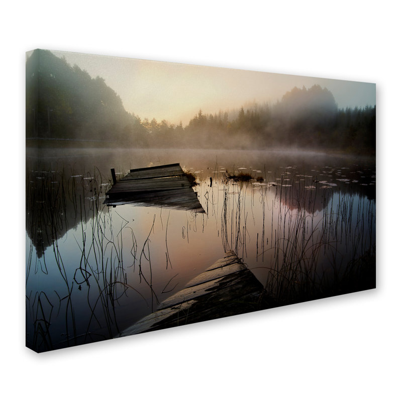 «In the Misty Morning», reproduction de photo sur toile tendue, H 22 po x l 32 po