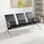 Chaise de salle d'attente à 3 places - Chaise de bureau en cuir de polyuréthane pour les invités