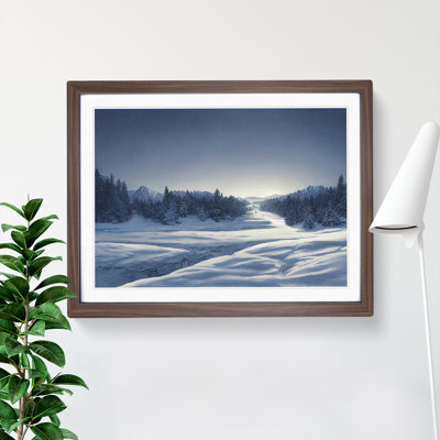 Uplifting Winter Forest - Framed Print