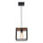 Industrial 1-Light Square Cage Pendant