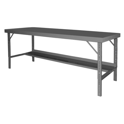 Établi à hauteur ajustable à hauteur ajustable avec style pied en acier ergonomique