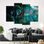 «Buddha Meditating Statue Of Buddha», reproduction sur toile 4 pièces par NirvanaDesigns-93060240