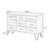 Retro Walnut Solid Wood Accent Cabinet