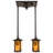Rustic Lodge 4 - Light Craftsman Brown Unique/Statement Pendant