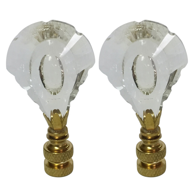 Designer Cut K9 Crystal Lamp Finial