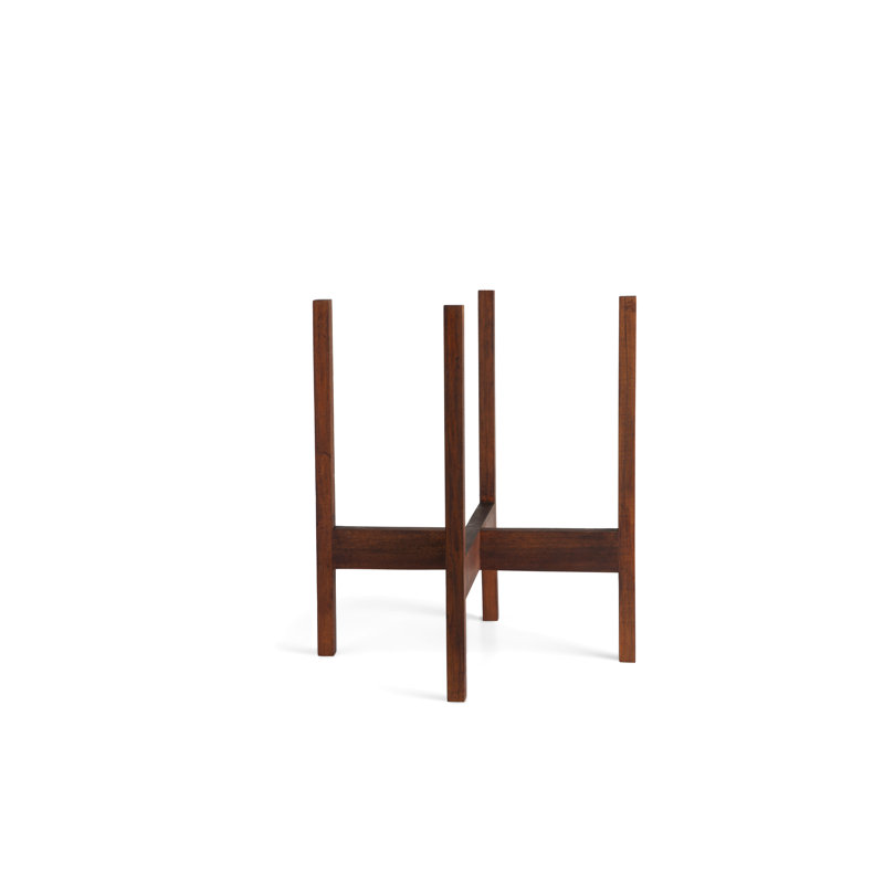 Support pour plante Luders, Acajou foncé, H 17,2 po x l 15,2 po x P 15,2 po