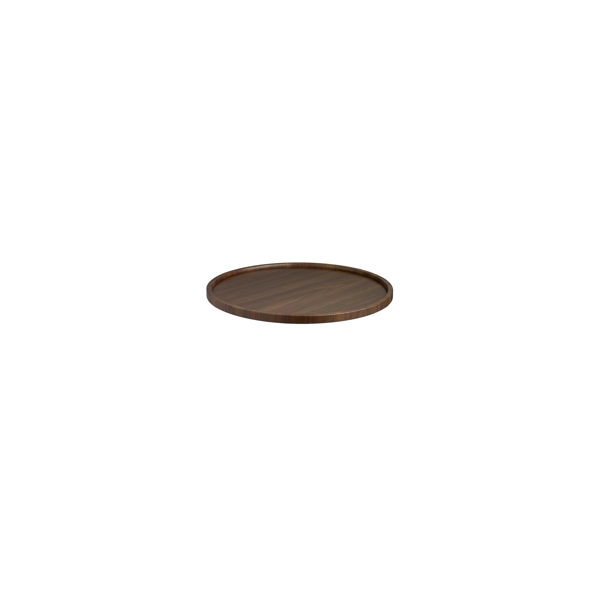 Hulme Round Vinyl Platter, Walnut