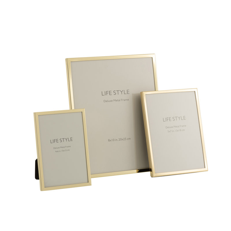 Cheylin Single Picture Frame, 18.3cm H x 13.3cm W x 1cm D, Gold