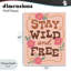 Plaque murale Wild & Free Boho Girl, design par Nina Seven