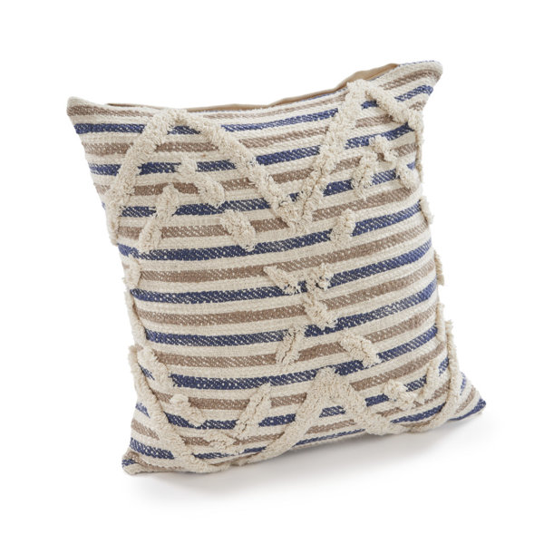 Bungalow Rose Montera Striped Reversible Pillow Insert | Wayfair