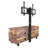 Rustic Brown Tv Unit For Bedroom, Holds 65in Tv, With Organized Storage Space Console In Hue, Fits Particle Board, Hidden Convenience