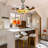 Dahlke 42" Tiffany Remote Control Invisible Ceiling Fan Light with LED Light - Professional Grade