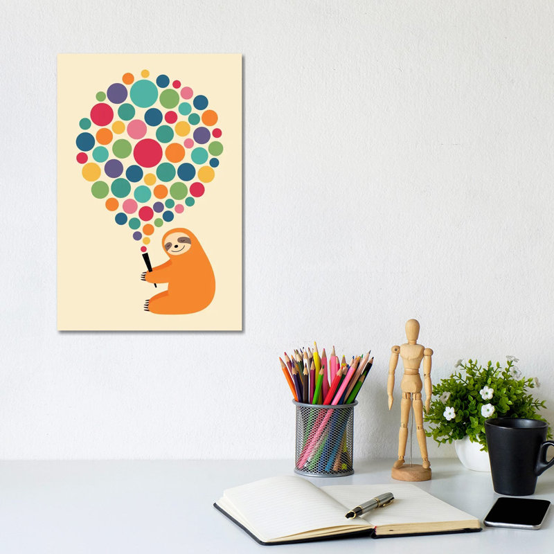 Cheer by Andy Westface - Wrapped Canvas Print, 20.32 cm H x 30.48 cm W
