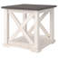 Table de bout Modern Farmhouse: Fabrication artisanale, style campagnard, utilisation polyvalente, assemblage requis, achat en toute confiance-97811357-97811358