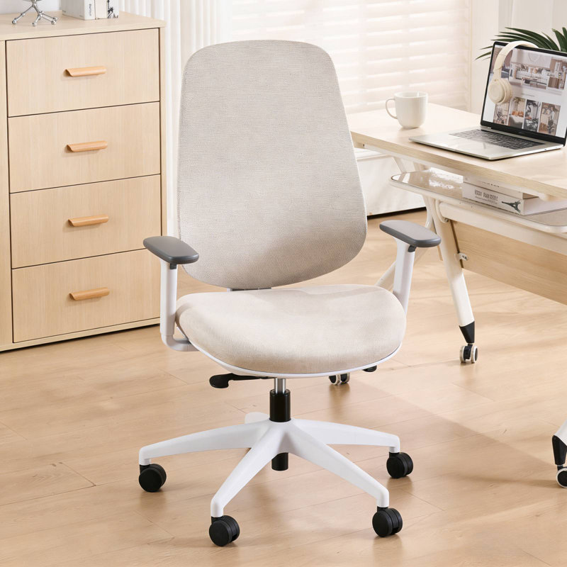 Chaise de bureau ergonomique en filet avec profondeur, hauteur et accoudoirs réglables, chaise de bureau d'ordinateur pivotante moderne avec roulettes, chaise de travail respirante, certifiée BIFMA