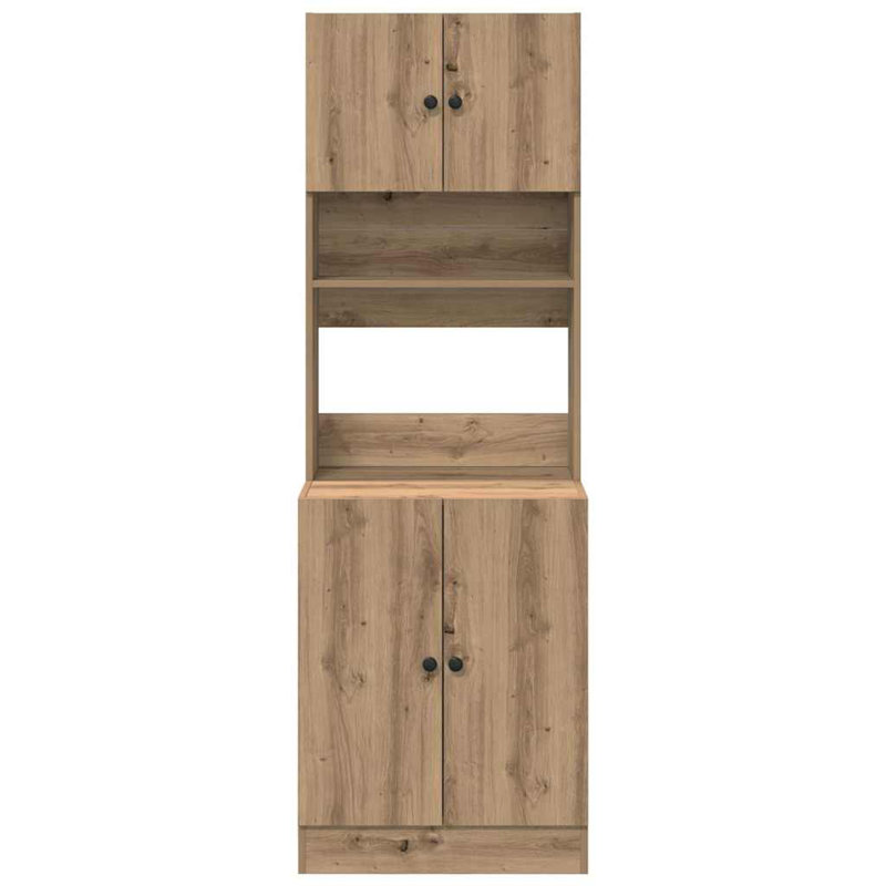 Kitchen Cabinet 60X50x180 Cm Engineered Wood, Artisan Oak