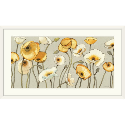 Floral Gris " Jaune Gris I " by Shirley Novak