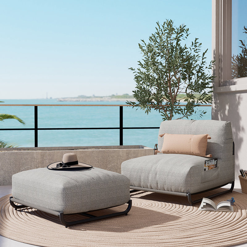 Cloud Sponge Beanbag Chair And Ottoman Set