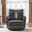 Fauteuil demi-tonneau rembourré et pivotant rembourré