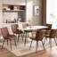 Ensemble de 2 chaises de salle à manger modernes en similicuir pour la cuisine-1854991399