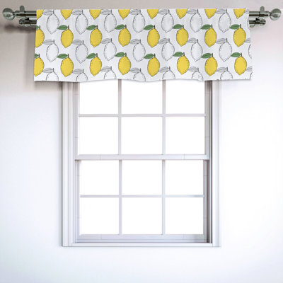 Sateen Ruffled Window Valance