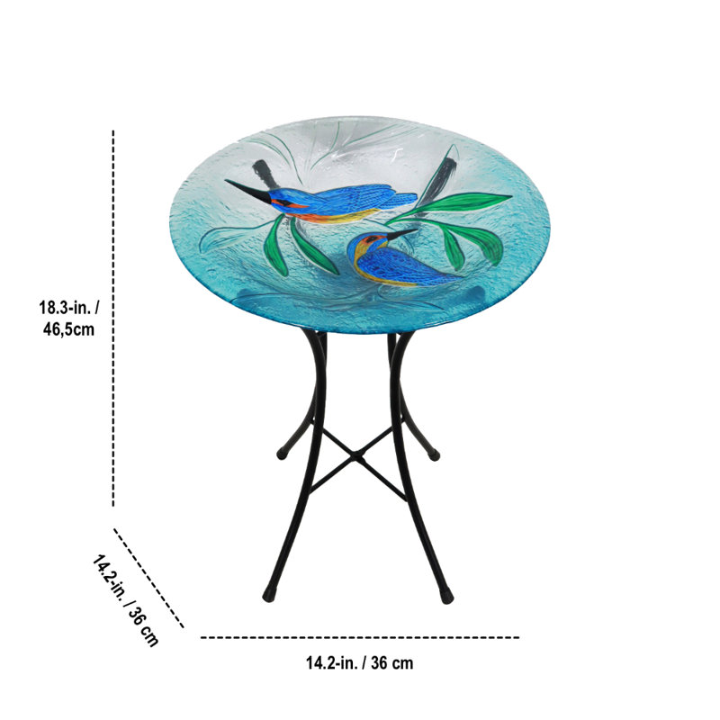 Bain d'oiseaux solaire Juetta