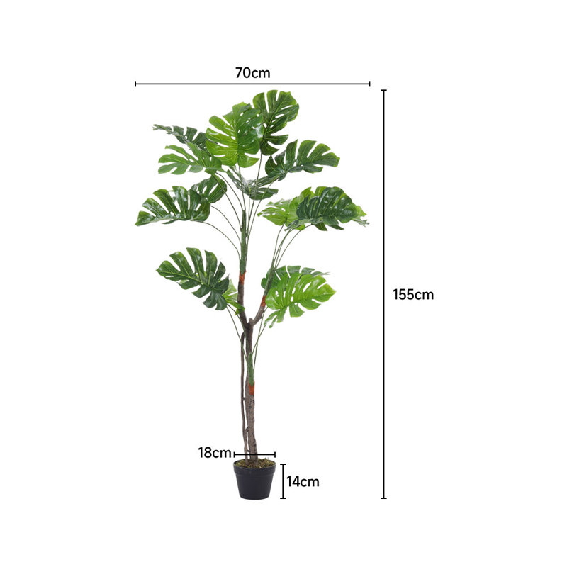 Faux Plant in Nursery Pot, 155cm H x 70cm W x 70cm D