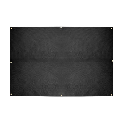 Couverture de soudage, couverture de soudure en fibre de verre enduite de silicone 4 x 6 pi, couvertures de protection de sécurité résistantes à la chaleur jusqu'à 1800 ° F, tapis isolant ignifuge ignifuge avec œillets en métal