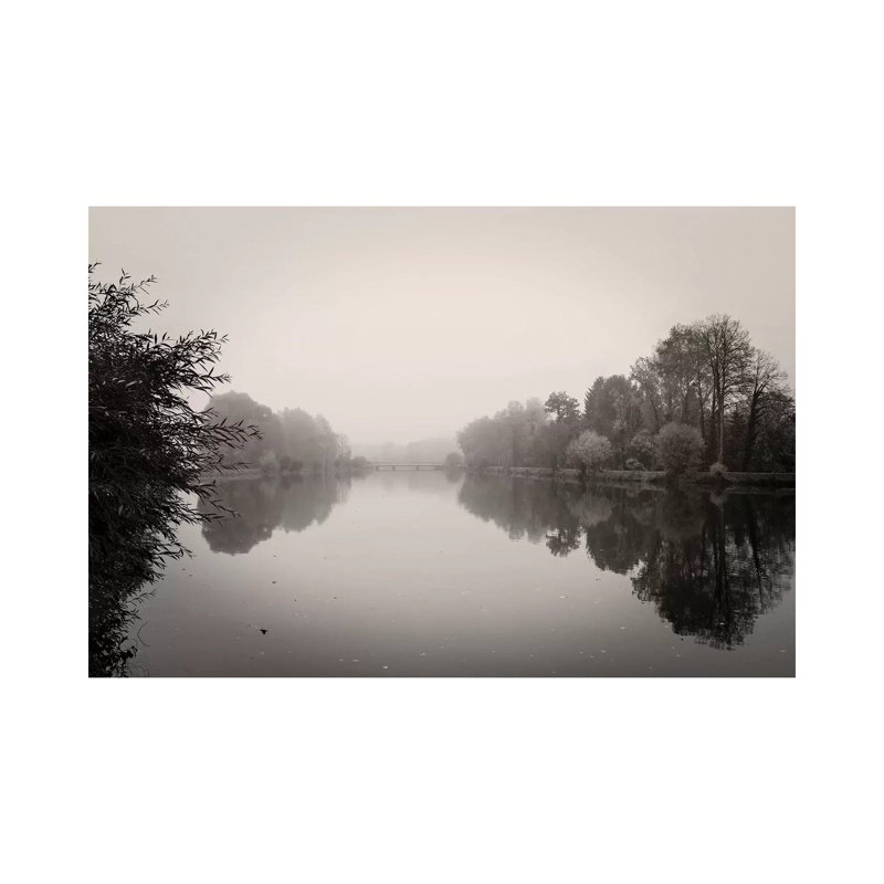 Quiet River by Lena Weisbek - Wrapped Canvas Print, 20.32 cm H x 30.48 cm W