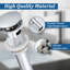 Drain escamotable en acier inoxydable pour salle de bain avec trop-plein (1 pièce)-112387344