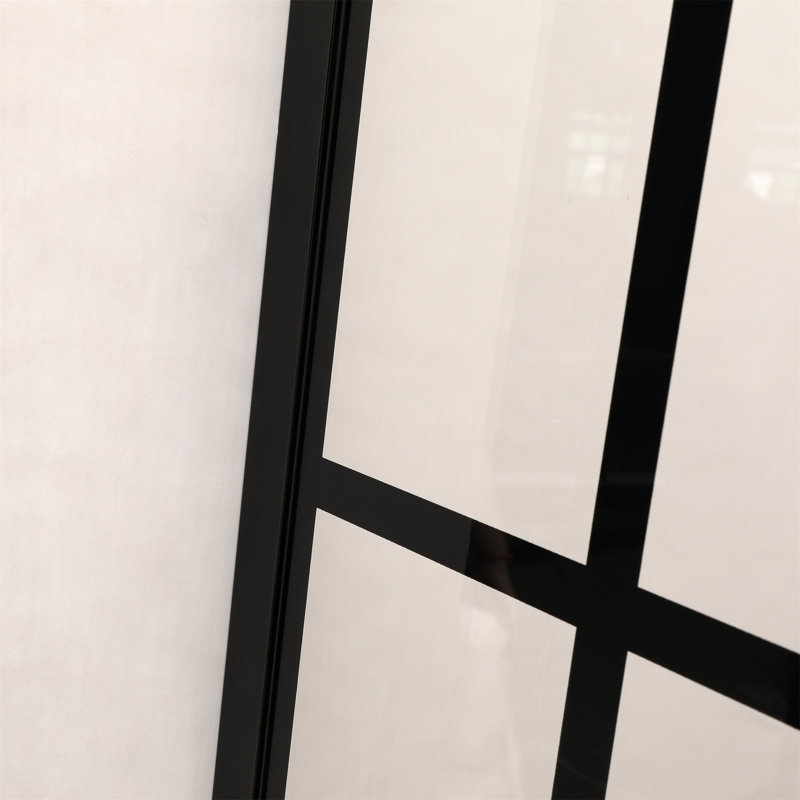 Shower Door 34" W X 72" H Single Panel Frameless Fixed Shower Door