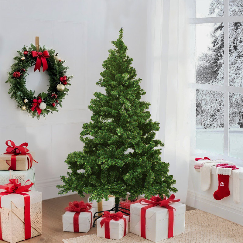 6FT Artificial Christmas Tree with Foldable Stand, 6'