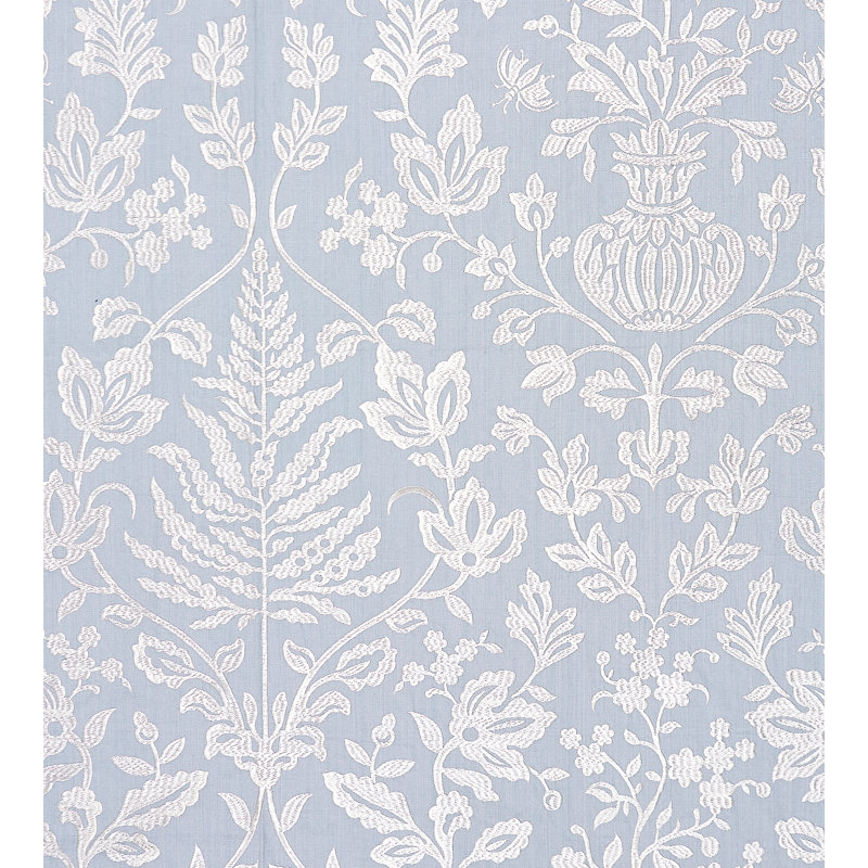 Oriana Shalimar Embroidery Fabric, Sky