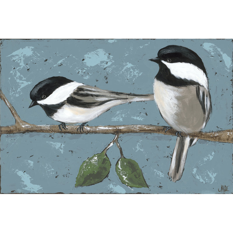 Best Buds II - Wrapped Canvas Painting, 81cm H x 122cm W, Black Floater Framed