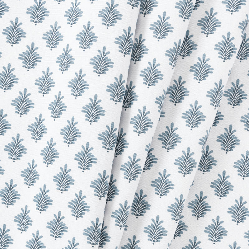 Milsap Tailored Curtain Valance, Blue